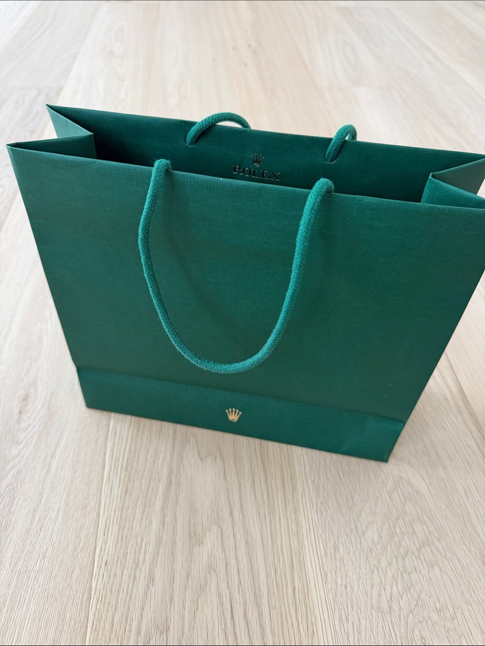 Rolex Dark Green Tote with Gold Crown Emblem - Picture 2 of 7